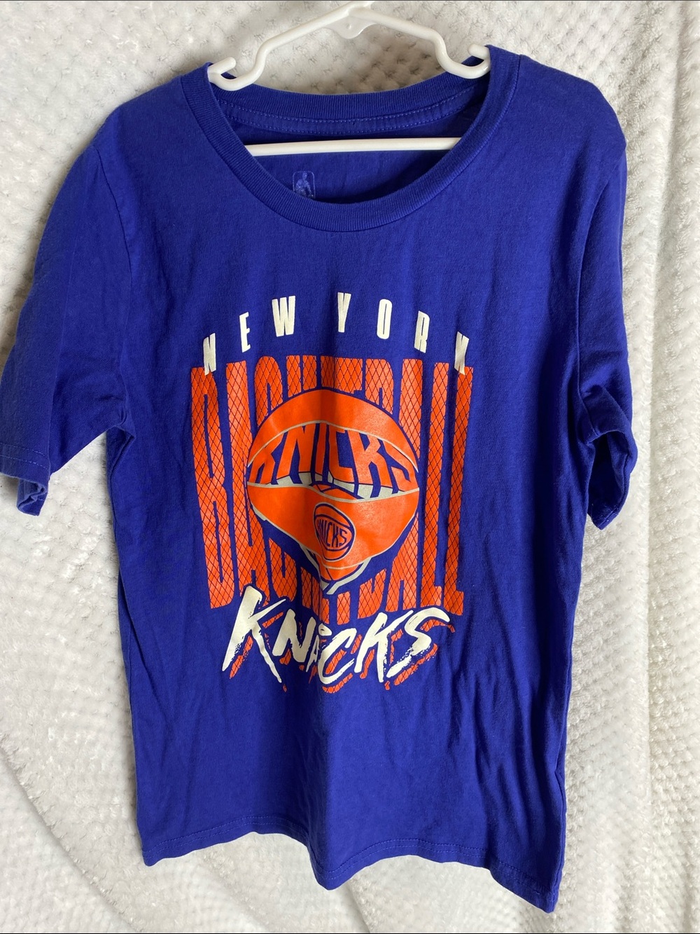 NBA New York Knicks Youth Graphic Tee - Blue & Orange